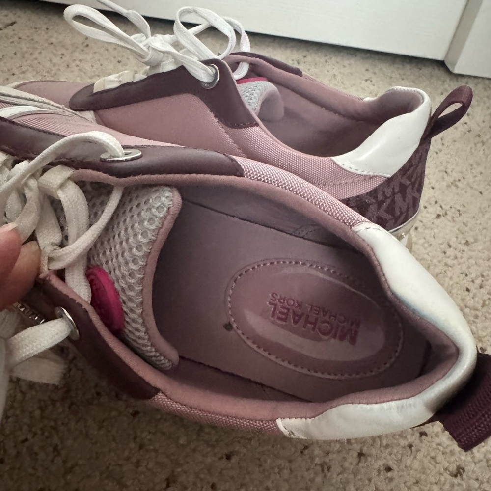Michael Kors Mauve and Cream Sneakers - Picture 4 of 9